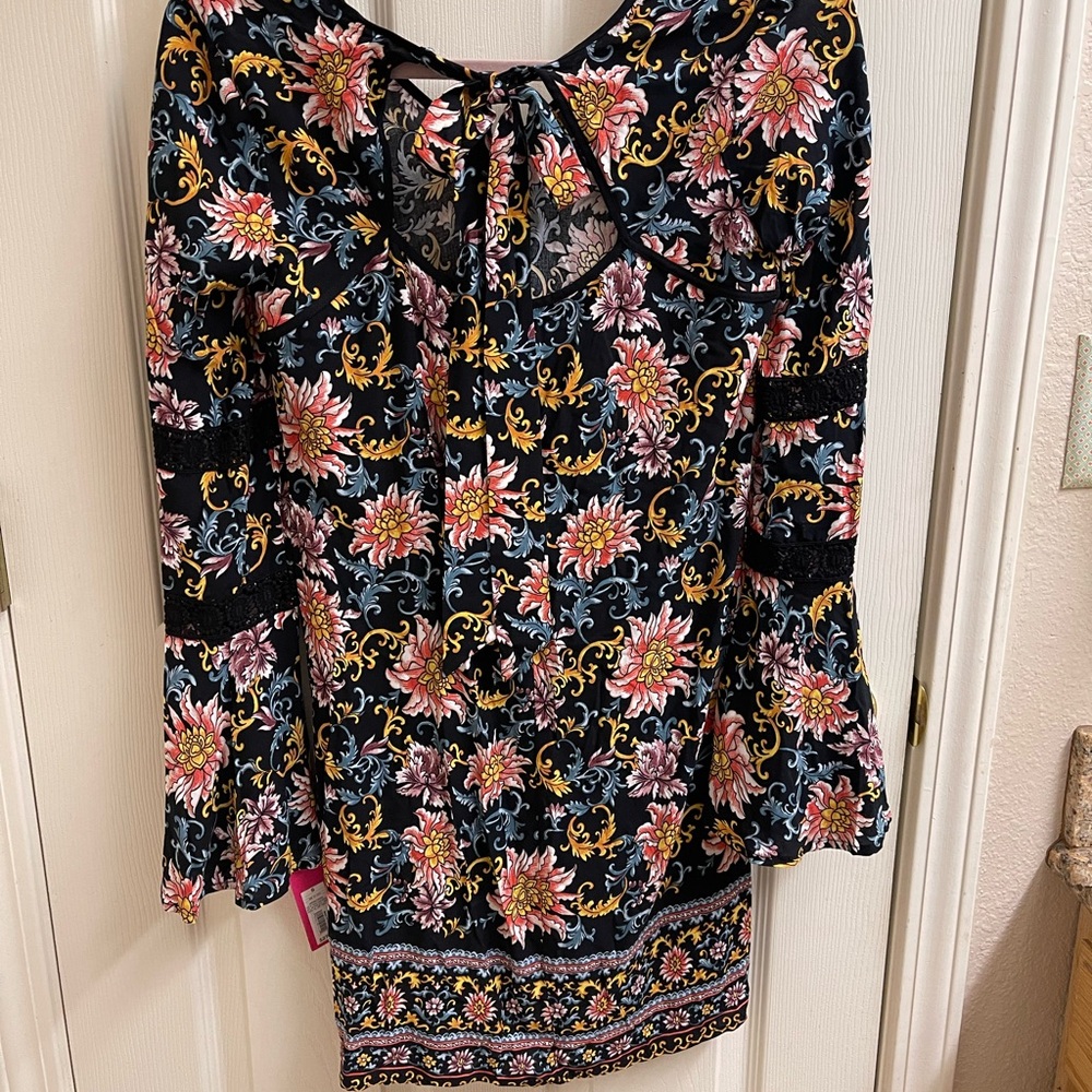 Xhilaration Floral Patterned Dress Size S NWT